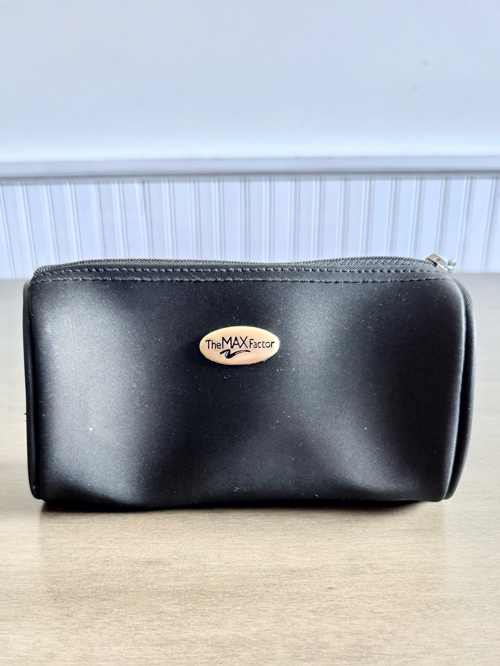 Black Cosmetic Case with Top Zip